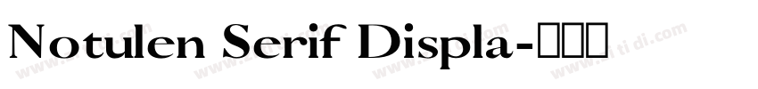 Notulen Serif Displa字体转换